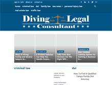 Tablet Screenshot of divinglegalconsultant.com